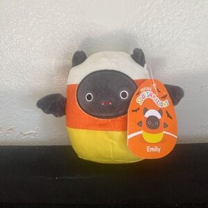 Squishmallows Emily the Bat Plush - Orange, Yellow, Black